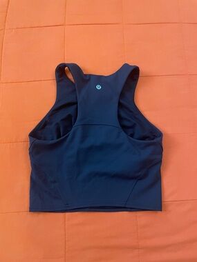 Lululemon Sports Bra Womens 6 Black Athletic Energy Bra Long Line